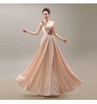 女裝禮服裙單肩宴會長裙