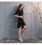 少女連身裙不規則禮服裙