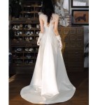 晚裝禮服裙抹胸簡約婚紗拖尾長裙