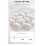 真絲連身裙圓領不規則裙襬印花中長裙