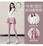 網球服套裝立領拉鍊長袖裙褲