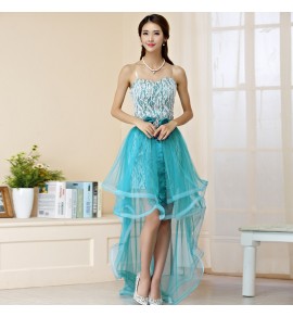 女裝抹胸連身裙燕尾禮服裙