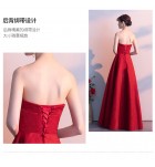 晚裝禮服裙性感抹胸A字長裙+披肩