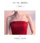 晚裝禮服裙性感抹胸A字長裙+披肩