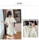 女装套裝裙斗篷披肩吊帶連身裙兩件套