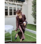 女裝吊帶連身裙長袖襯衫外套兩件套