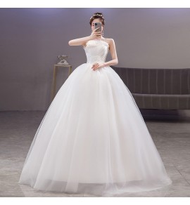 婚紗禮服抹胸齊地禮服裙